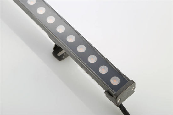Lavadora de pared de aluminio grueso blanco cálido IP65 DMX Controlador LED Lámpara de tira