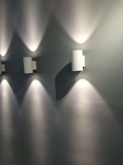 Luces de pared LED cuadradas de alta potencia IP65 para exteriores 2 * 18 * 1W