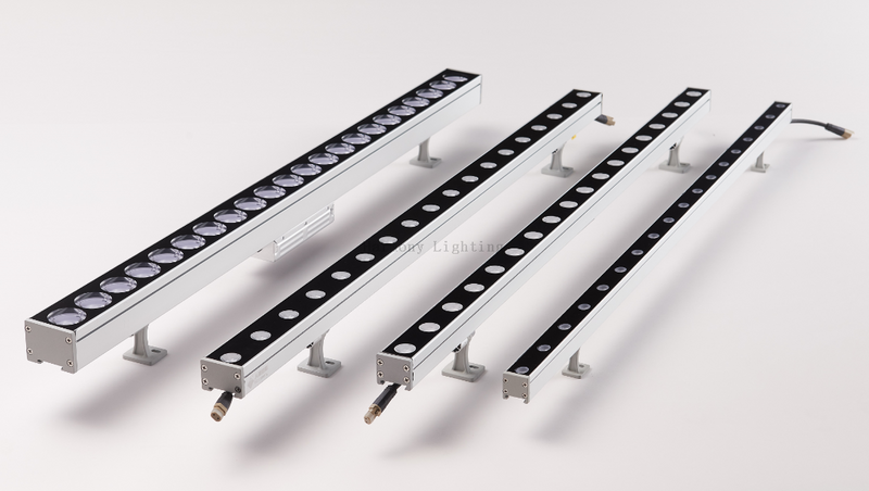 Diseñador al aire libre DMX512 RGBW 36W 48W 72W RGB Bar Ingeniería Iluminación IP65 Lavadora de pared LED impermeable
