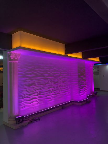 Decoración pared lineal exterior LED iluminación