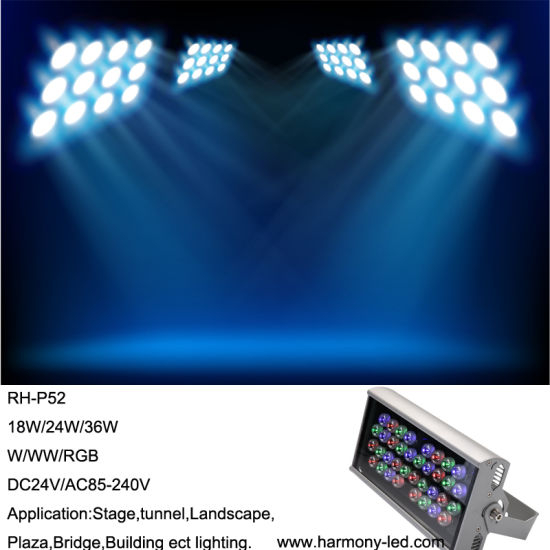 CE RoHS 36W RGB Proyección LED iluminación de escenario