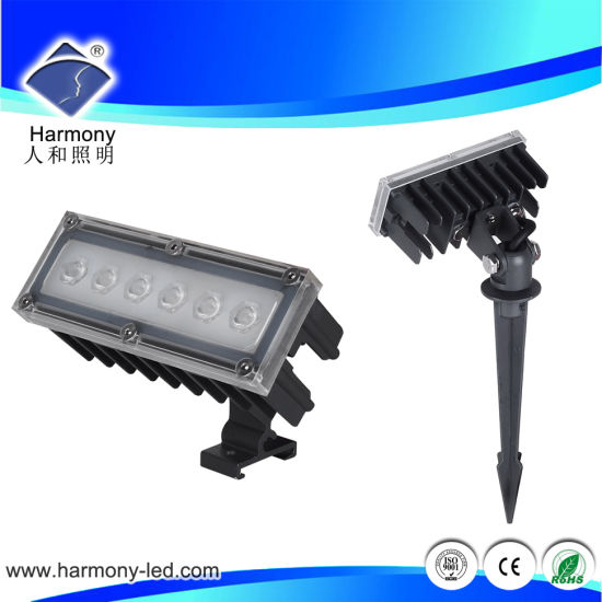 Jardín subterráneo 6W Luz LED para césped al aire libre de alta potencia