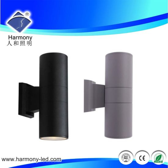 Lámpara de pared LED blanca cálida de diseño moderno para exteriores de 18W