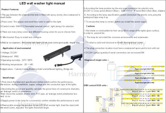 Precio competitivo al aire libre IP65 W / WW / RGB LED Lámpara de lavadora de pared