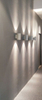 Lámpara de pared LED blanca cálida de diseño moderno para exteriores de 18W